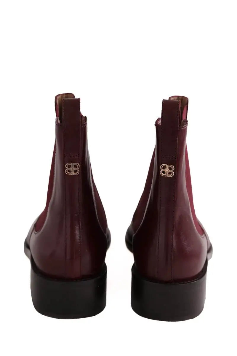 Boots LK Bennett Hattie Bordeaux en Cuir