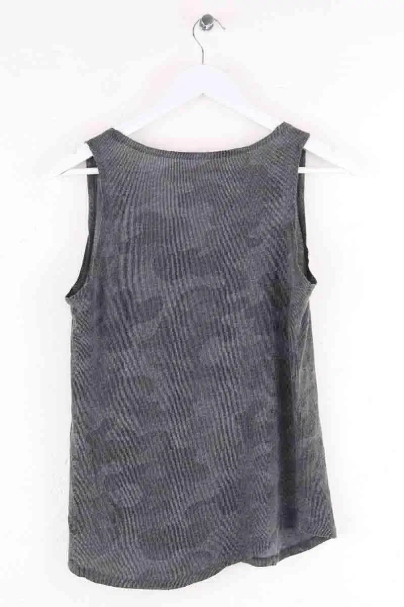 Top sans manche Majestic Filatures Gris en Coton