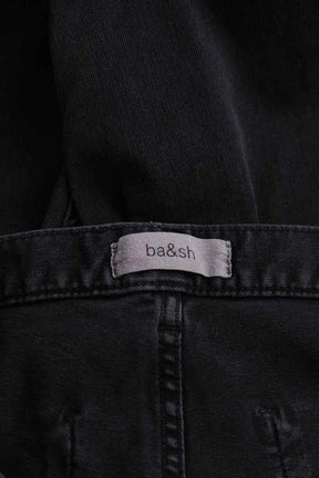 Jean droit Ba&Sh Noir en Coton
