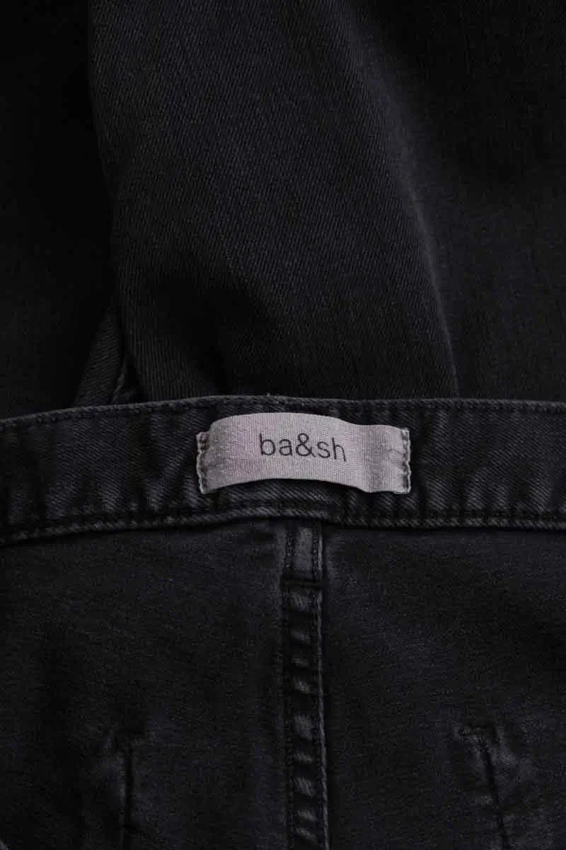 Jean droit Ba&Sh Noir en Coton