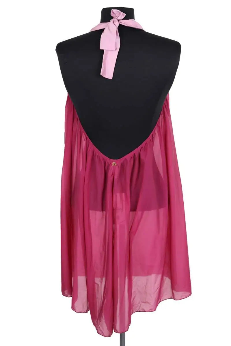 Robe Galliano Rose en Soie
