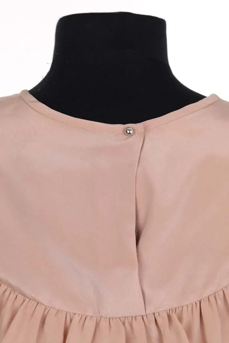 Blouse Claudie Pierlot Beige en Synthétique