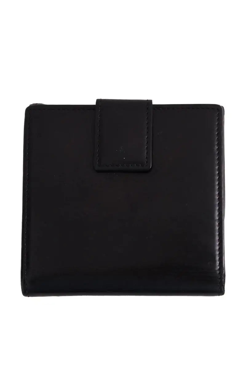 Portefeuille Dior Noir en Cuir