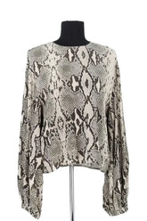 Blouse Essentiel Antwerp Beige en Viscose, taille S - Seconde Main