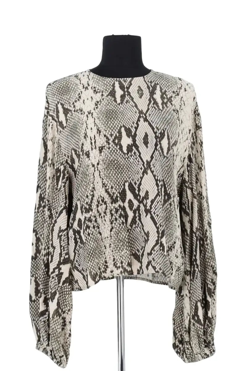 Blouse Essentiel Antwerp Beige en Viscose, taille S - Seconde Main