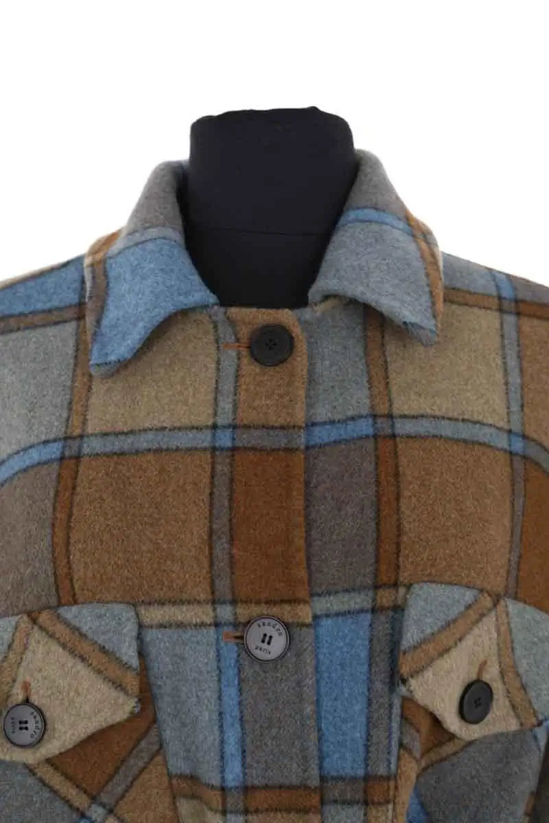 Manteau Sandro Multicolore en Laine