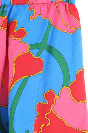 Mini jupe Make My Lemonade Bleu en Viscose