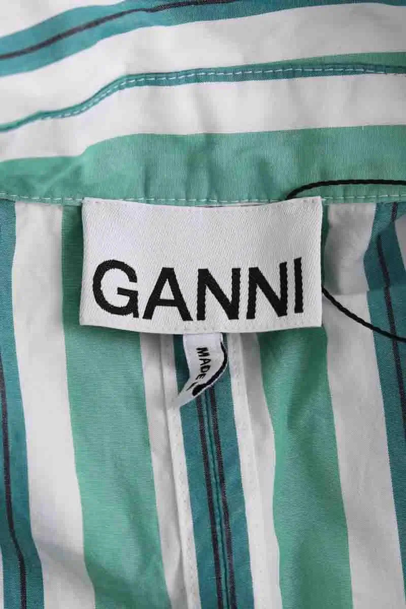 Robe Ganni Vert en Coton