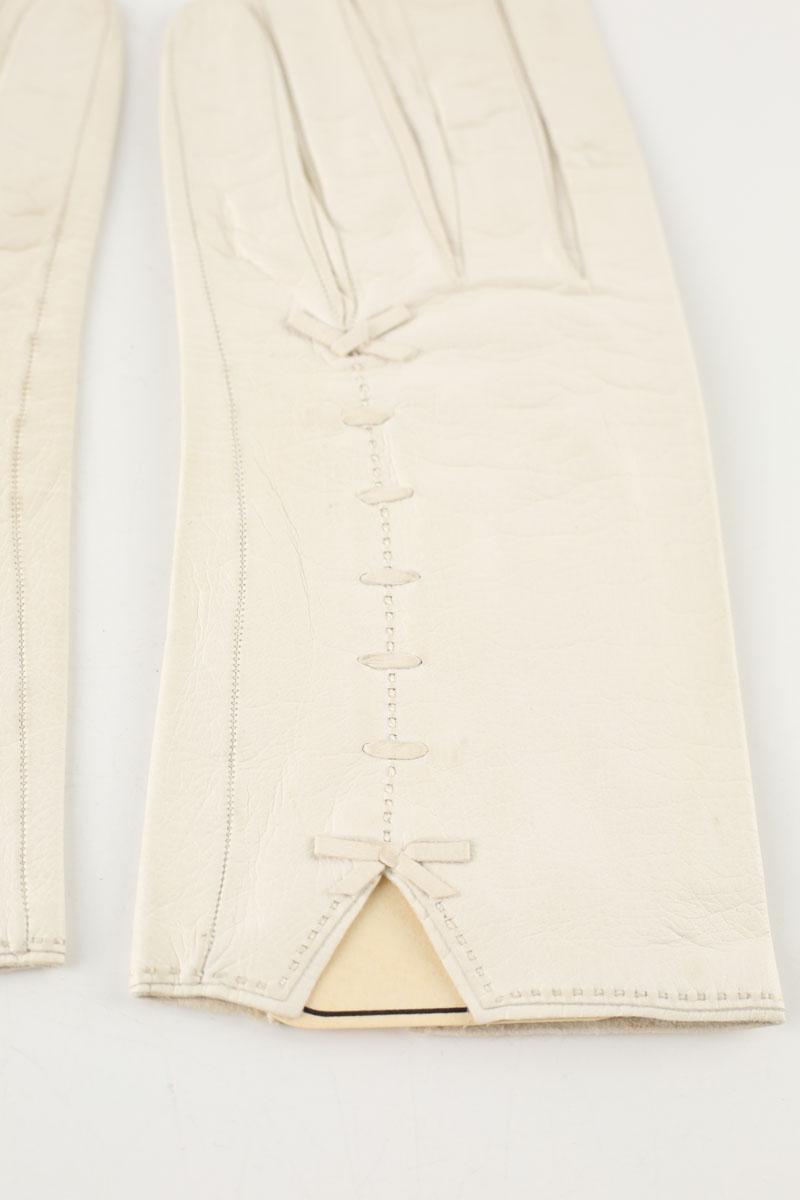 Gants Hermès  Blanc