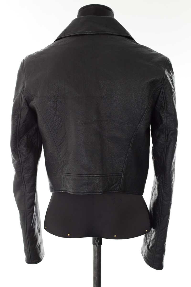 Veste en cuir Saint Laurent  Noir