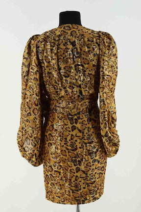 Robe Ba&Sh Jaune en Soie