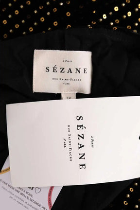 Robe Sézane Nolita Noir en Coton