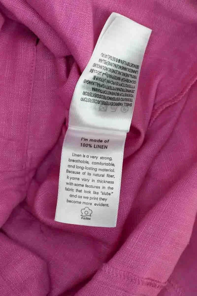 Robe Farm Rio Rose en Lin