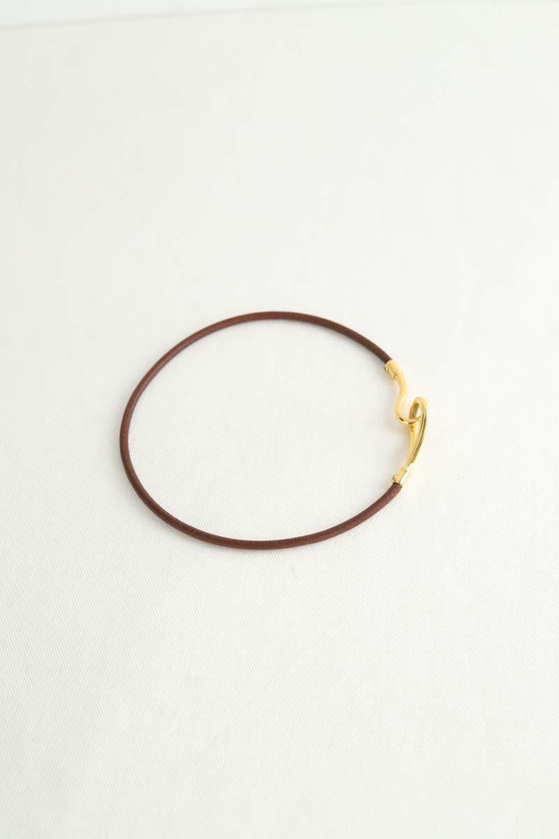 Collier Hermès Jumbo Marron