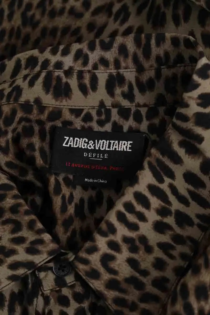 Chemise Zadig & Voltaire Kaki en Viscose