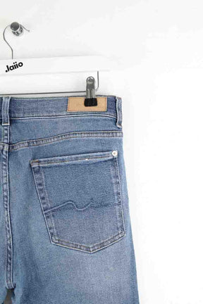 Slim 7 For All Mankind  Bleu