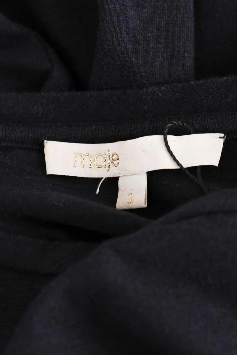 Robe Maje Noir en Coton