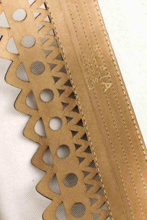 Ceinture Alaïa Camel en Cuir