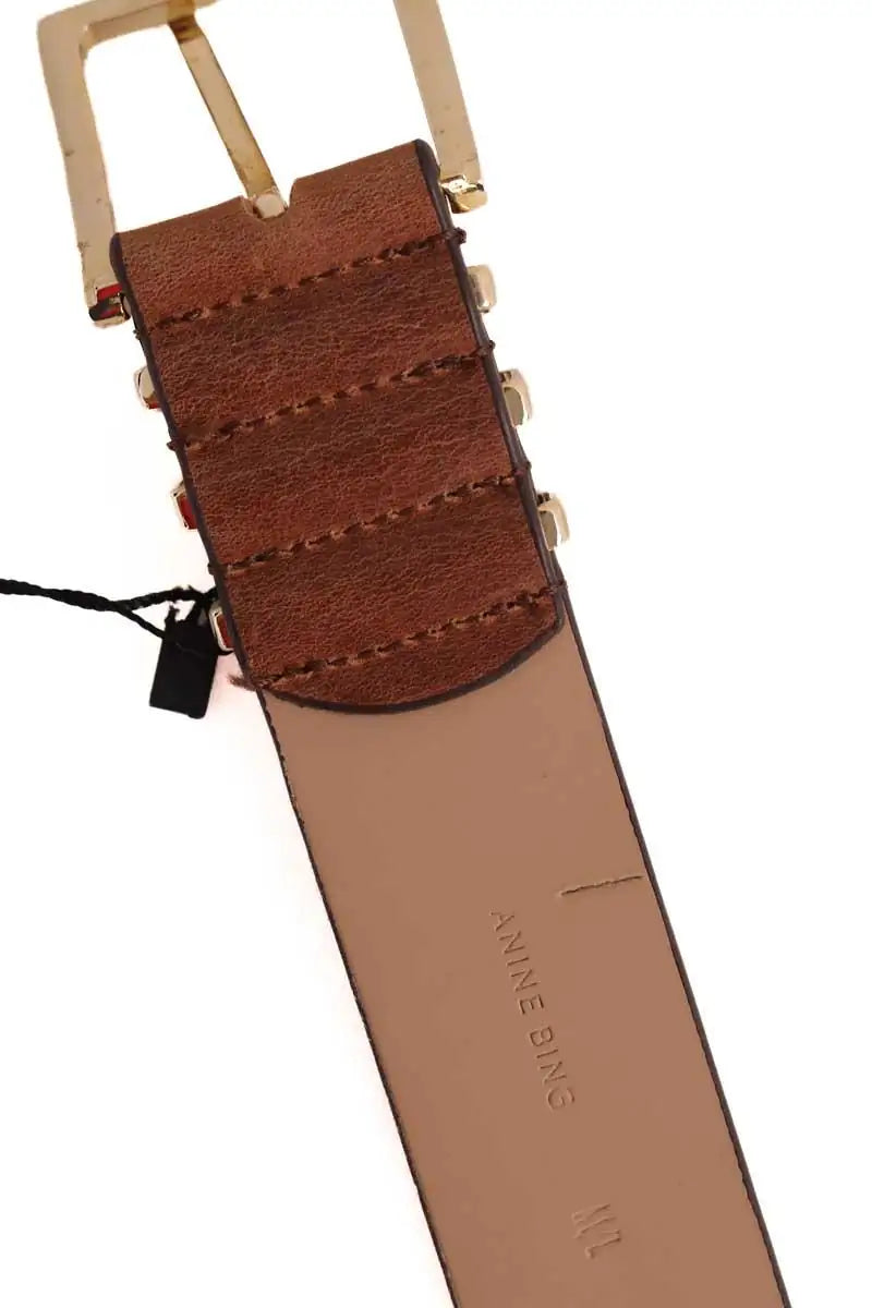 Ceinture Anine Bing Marron en Cuir