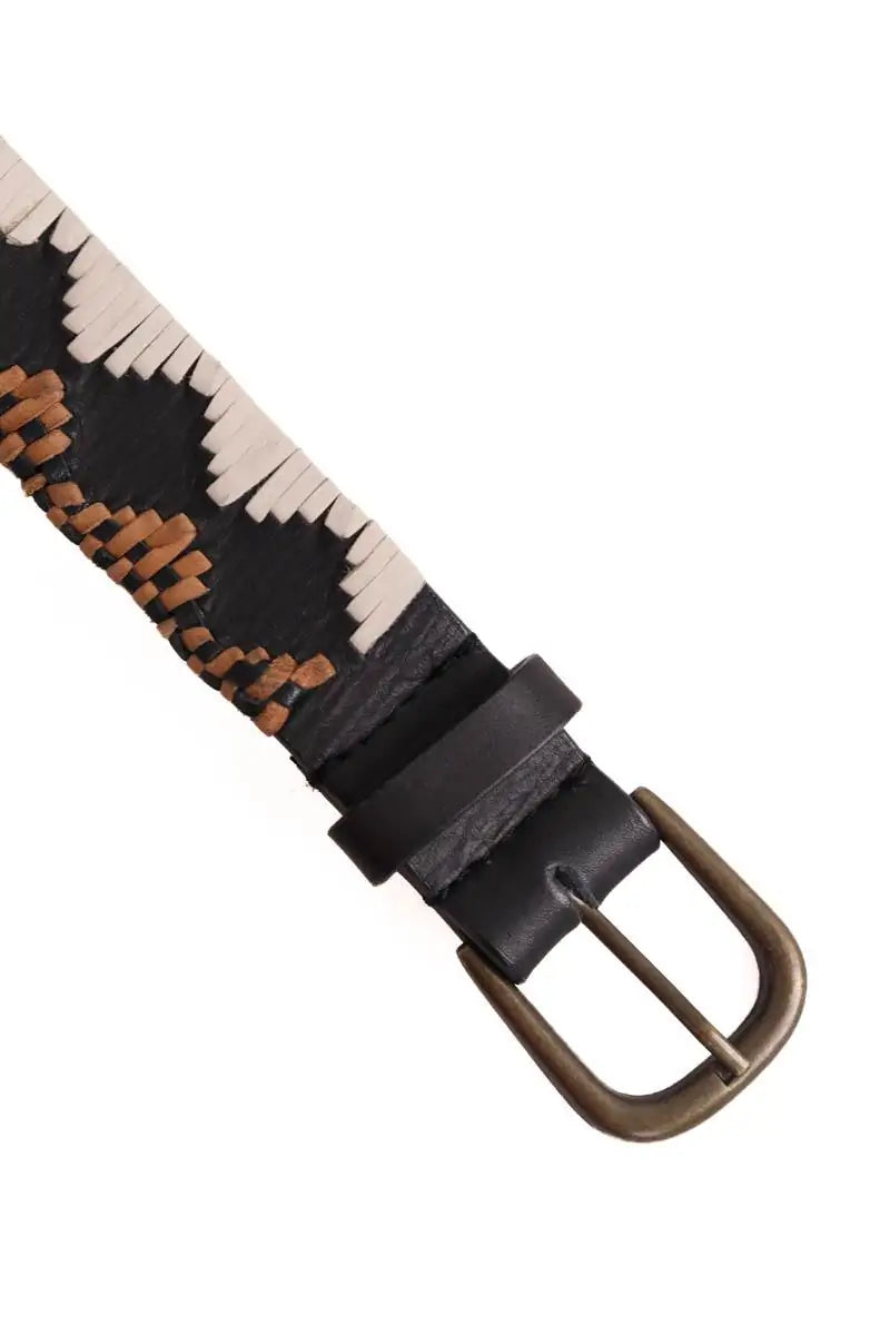 Ceinture Antik Batik Multicolore en Cuir