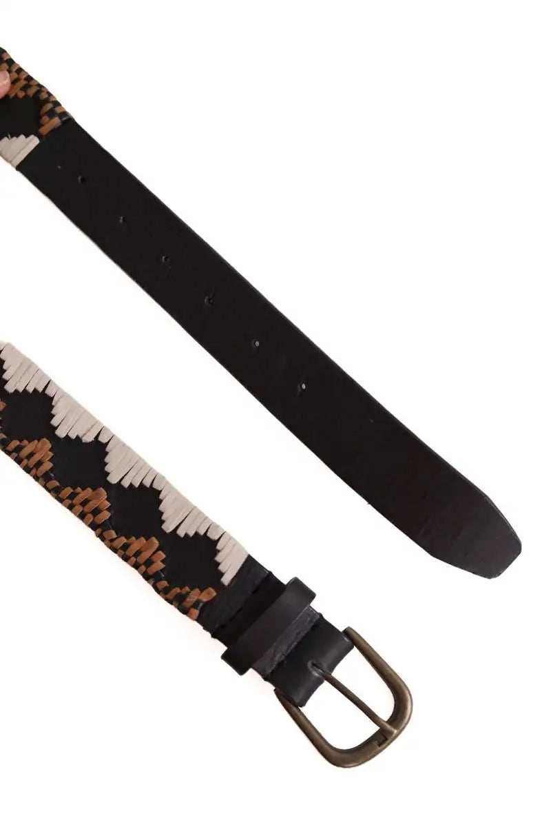 Ceinture Antik Batik Multicolore en Cuir