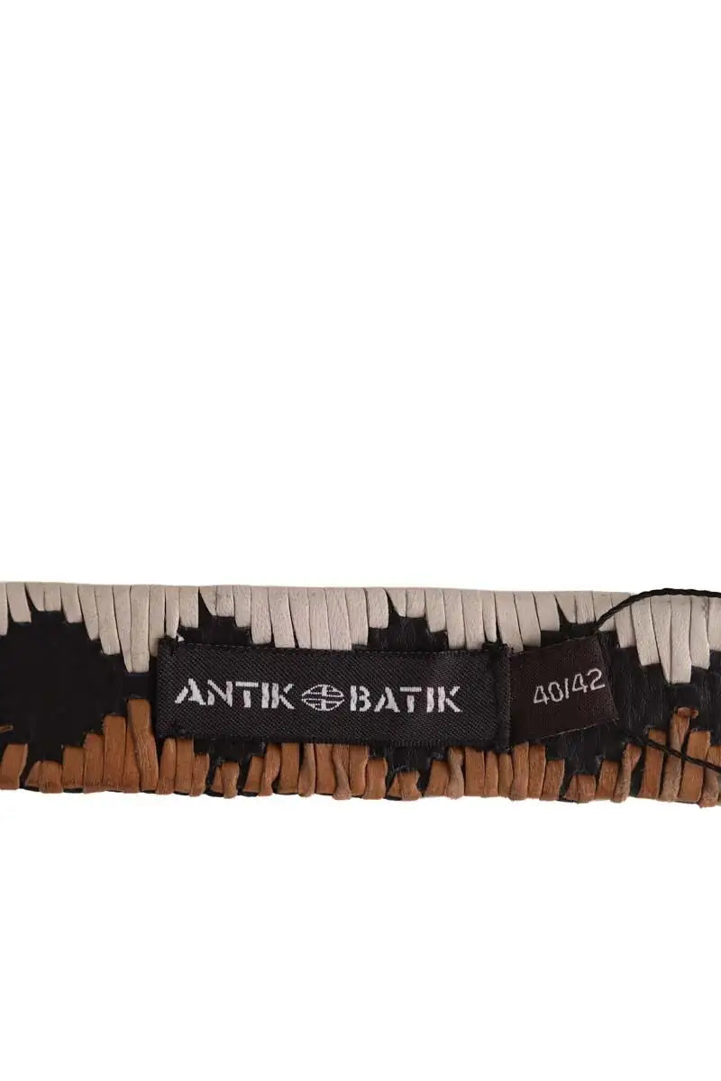Ceinture Antik Batik Multicolore en Cuir