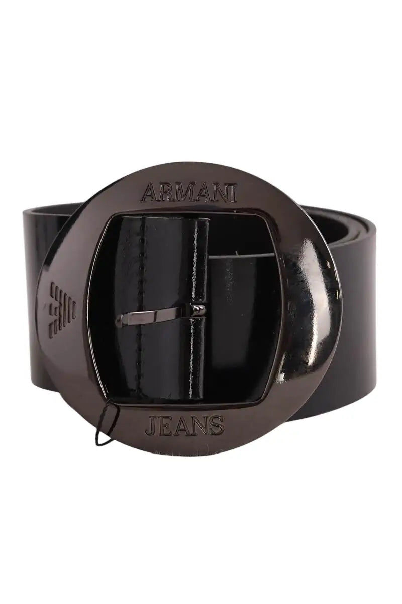 Ceinture Armani Jeans Noir en Cuir, taille L - Seconde Main