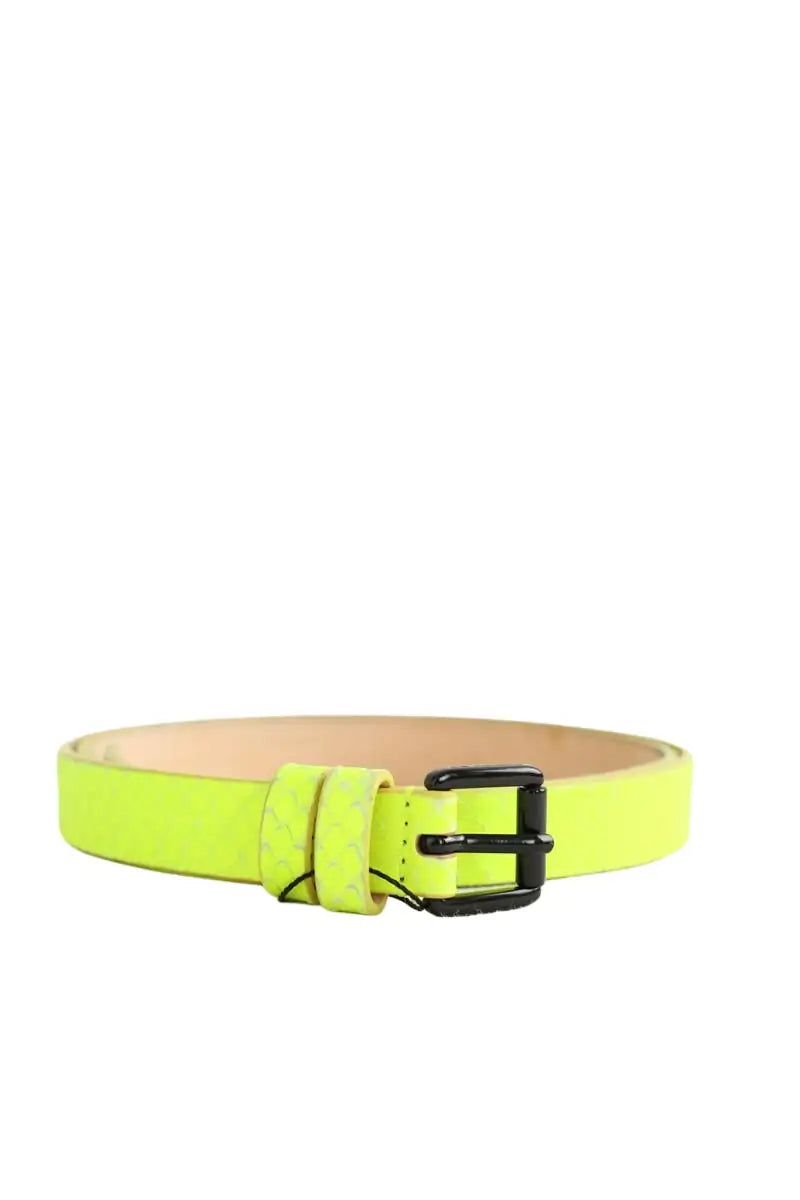 Ceinture Barbara Bui Jaune en Cuir, taille L - Seconde Main