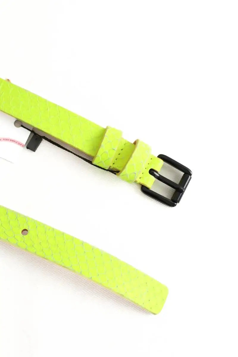 Ceinture Barbara Bui Jaune en Cuir
