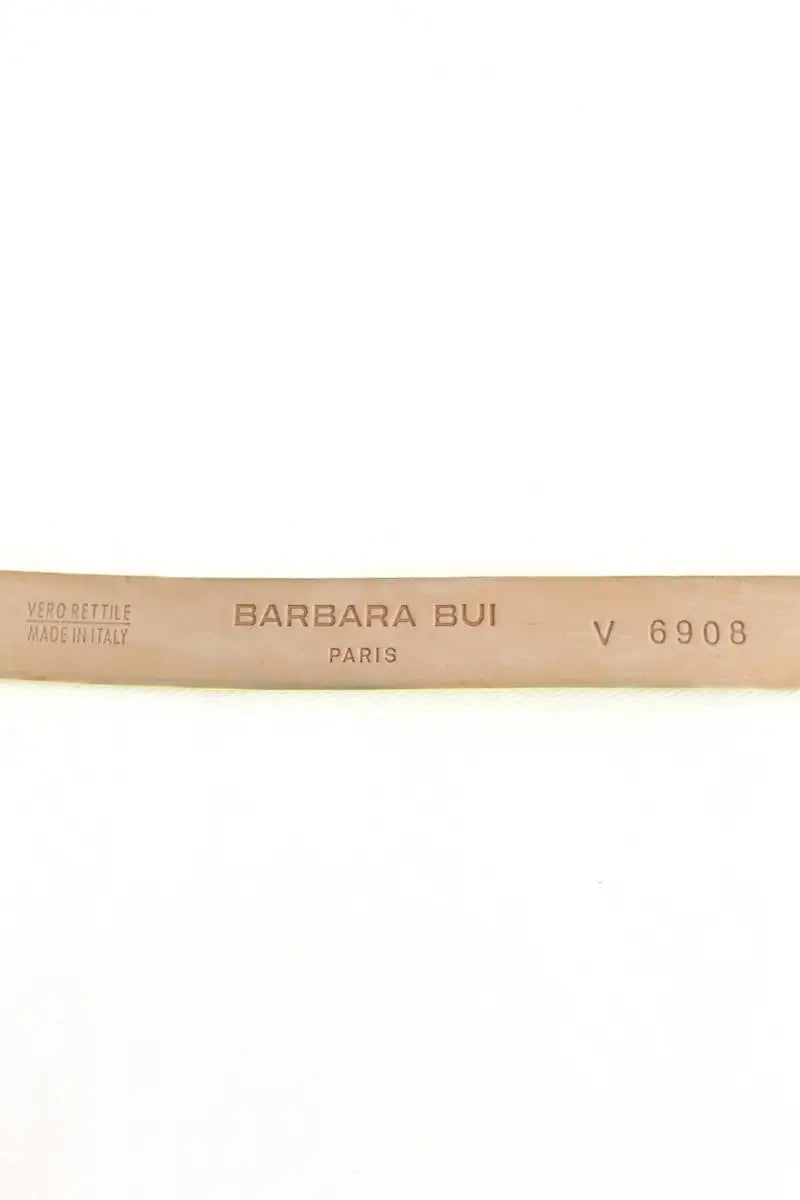 Ceinture Barbara Bui Jaune en Cuir