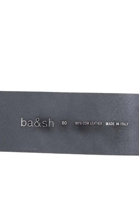 Ceinture Ba&Sh Noir en Cuir
