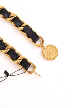 Ceinture chaîne Chanel Noir en Cuir