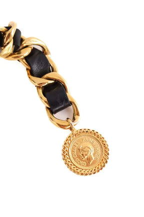 Ceinture chaîne Chanel Noir en Cuir