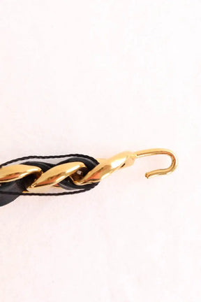 Ceinture chaîne Chanel Noir en Cuir