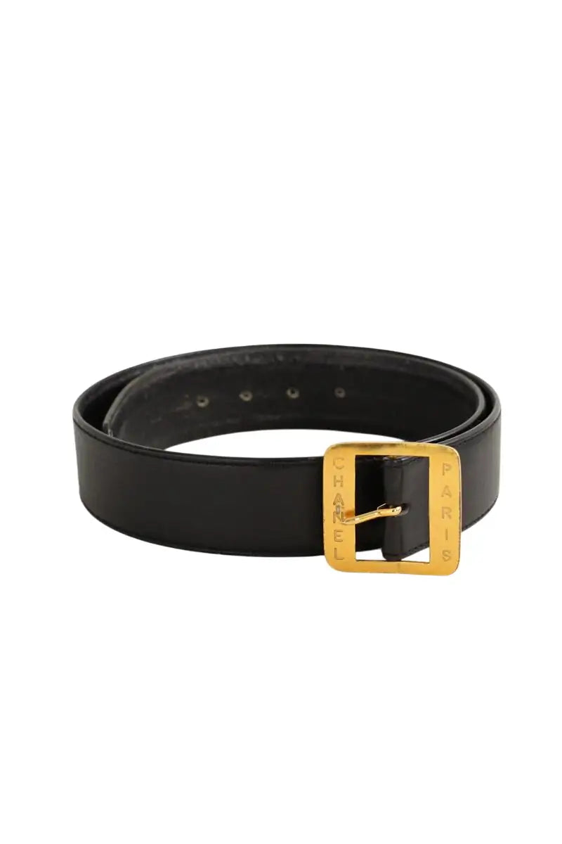 Ceinture Chanel Noir en Cuir, taille S - Seconde Main