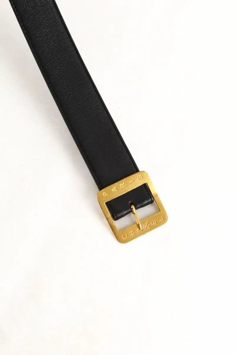 Ceinture Chanel Noir en Cuir