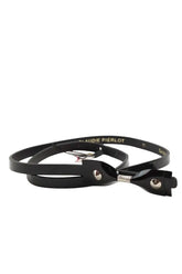Ceinture Claudie Pierlot Noir en Cuir verni, taille S - Seconde Main