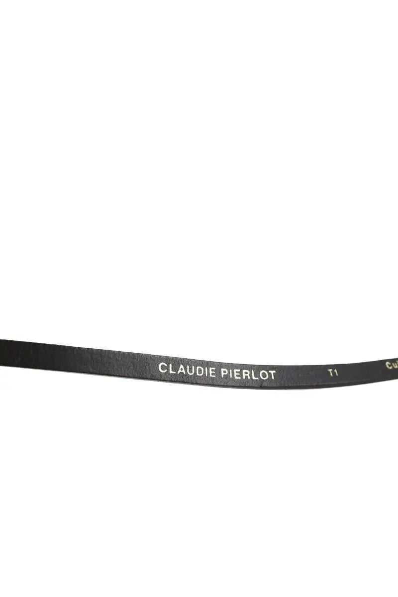 Ceinture Claudie Pierlot Noir en Cuir verni