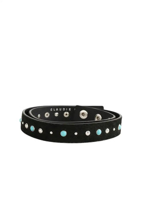 Ceinture Claudie Pierlot Noir en Daim, taille S - Seconde Main