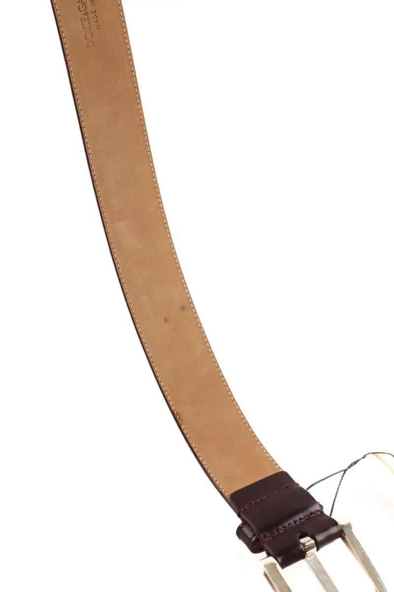 Ceinture Dolce & Gabbana Marron en Cuir