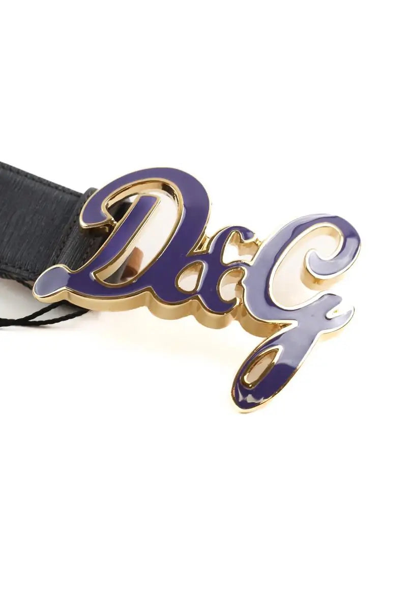 Ceinture Dolce & Gabbana Noir en Cuir