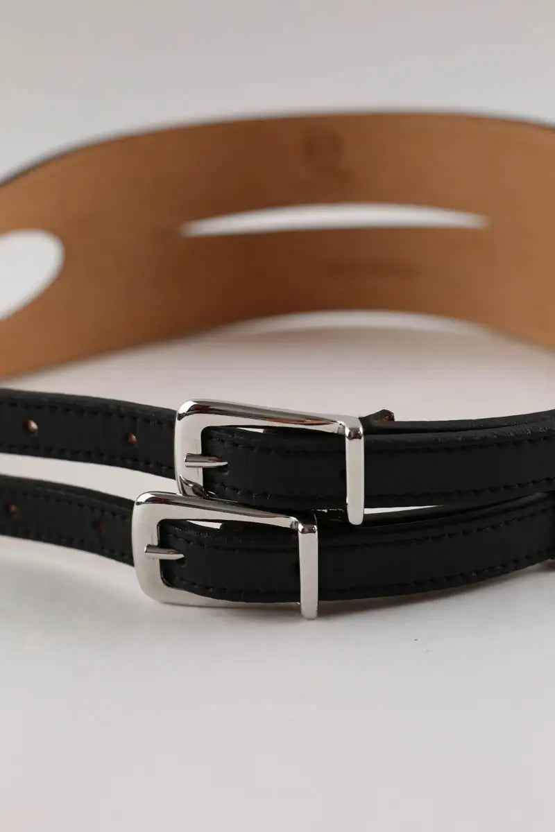 Ceinture en cuir Alexander McQueen Noir en Cuir