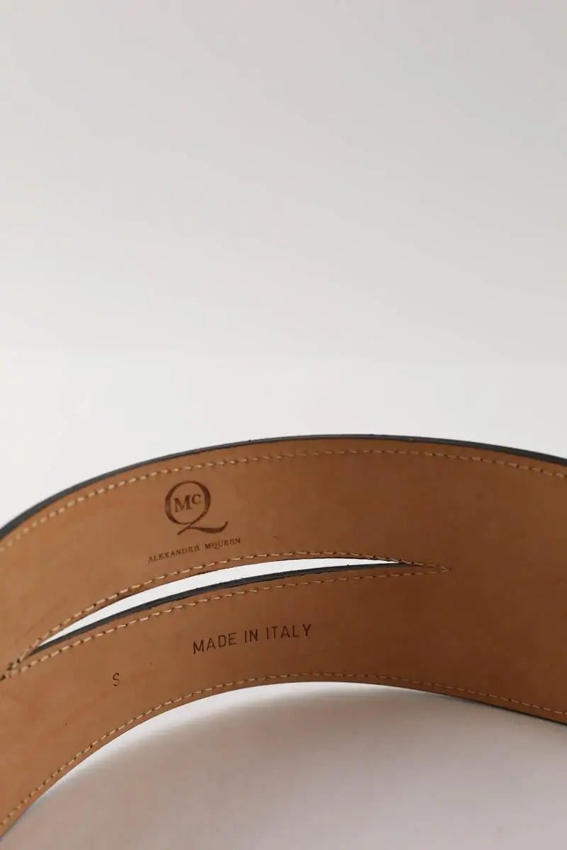 Ceinture en cuir Alexander McQueen Noir en Cuir