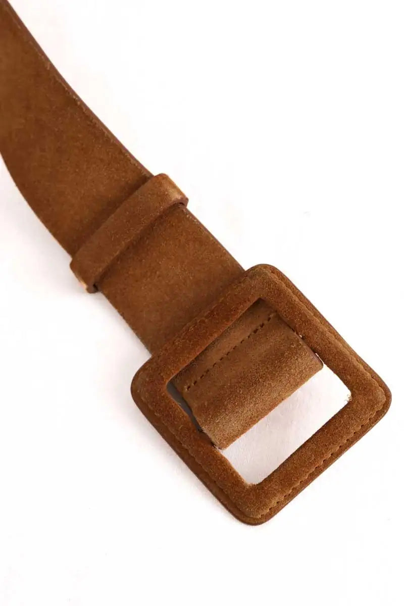 Ceinture en cuir Ba&Sh Camel en Cuir