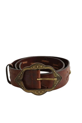 Ceinture en cuir marron - Ceinture made in France garantie à vie
