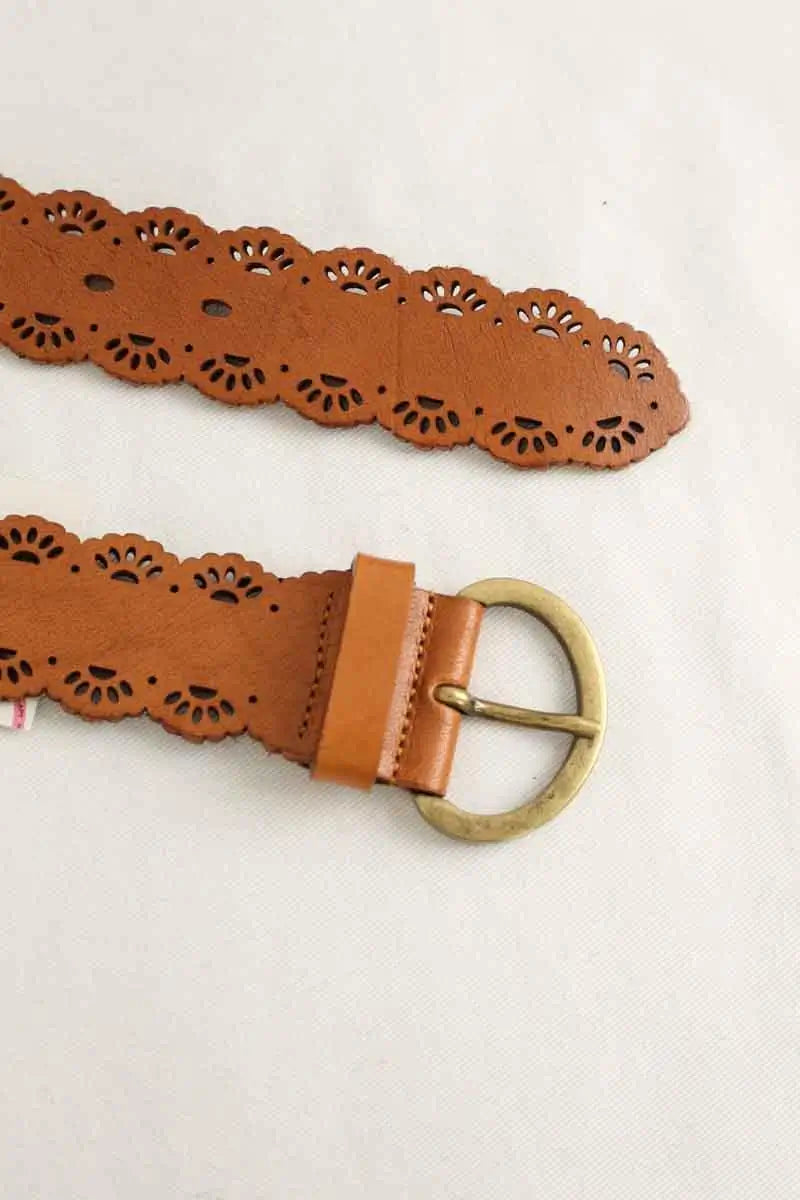 Ceinture en cuir Ba&Sh Marron en Cuir