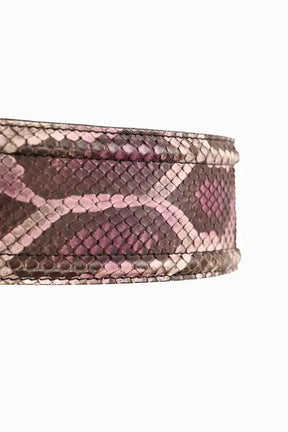 Ceinture en cuir Burberry Violet en Cuirs exotiques