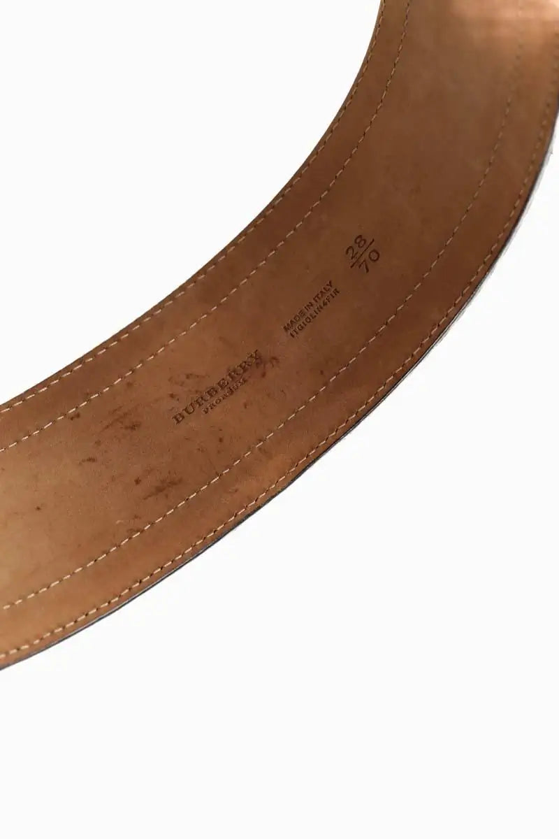 Ceinture en cuir Burberry Violet en Cuirs exotiques