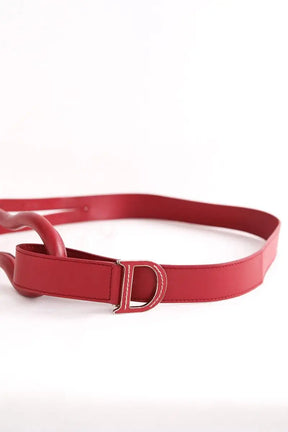 Ceinture en cuir Dior Rouge en Cuir