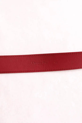 Ceinture en cuir Dior Rouge en Cuir